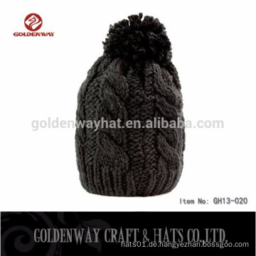 Qualitäts-schwarze preiswerte Beanie-Winter-Hüte